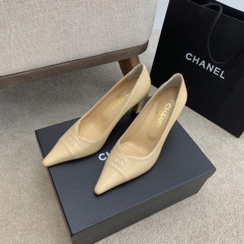 Chanel beige heels