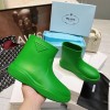 Prada rubber green boots