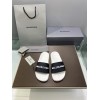 Balenciaga white/ black slippers