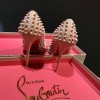 Christian Louboutin Spikes Beige Pump Heel