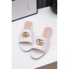 Gucci GG matelasse white slide sandal