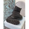 Prada padded nylon sherling black boot