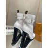 Louis Vuitton white high boots