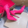 Lousboutin pink patent heel