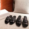 Dior 30 Montaigne black slides/ heeled sandal