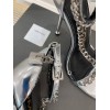 Tom Ford Padlock Chain Silver heels