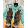 Louis Vuitton Lauréate Desert brown leather ankle boots