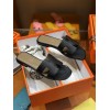 Hermes slipper grain leather