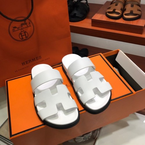 Hermes Chypre all white sandal