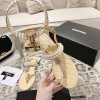 Chanel pearl beige sandals