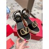 Valentino Garavani VLogo black sandals 9cm