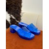 Gucci rubber blue slippers