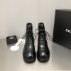 Chanel Black Quilted Chain Boots