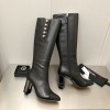 Chanel pearl high black boots