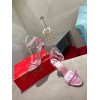 Christian Louboutin So Me 100 Pink Ankle Strap Heel