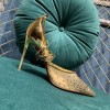 Christian Louboutin Beige Mesh Follies Strass heels