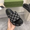 Gucci flatform black denim