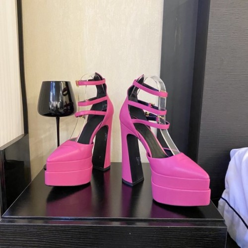 Versace pink high heels