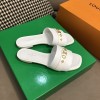 Louis Vuitton White Slippers