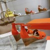 Hermes orange heels