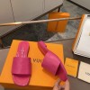 Louis Vuitton Pink Flat Mules