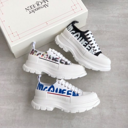 Alexander McQueen Graffiti-print sneakers 3 colors