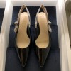 Dior Slingback black patent leather heels (2cm/ 6.5cm/ 9cm)