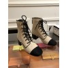Chanel brown leather boots