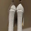 Valentino Garavani WhiteTan-Go Pump with Crystals 155mm Heels