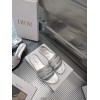 Dior silver slippers
