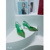 Valentino green crystal heels 7.5cm