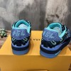 Louis Vuitton Blue Monogram Blended Fabrics Shoes