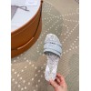 Dior silver canvas sandal heels