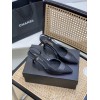 Chanel black slingback