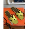 Hermes slippers Green