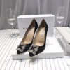 Manolo Blahnik Black Glitter Heels (2cm/5cm/7cm/10cm)