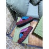 Gucci denim flatform slippers