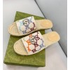 Gucci color GG raffia slippers