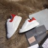 ALEXANDER MQUEEN Platform Trainers Red Suede