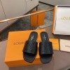 Louis Vuitton Black Flat Mules