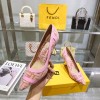 Fendi pink FF heels