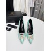 Versace Medusa blue pumps