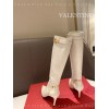 Valentino high white boot