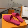 Louis Vuitton Pink Flat Mules
