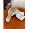 Bottega Veneta White Towel Heel