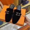 Hermes Black Flats