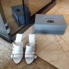 Balenciaga white heeled sandals