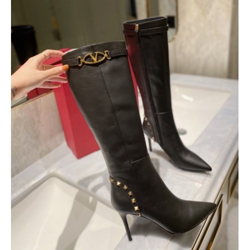 Valentino high black boot