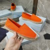 Prada orange cotton drill espadrilles