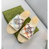 Gucci color GG raffia slippers